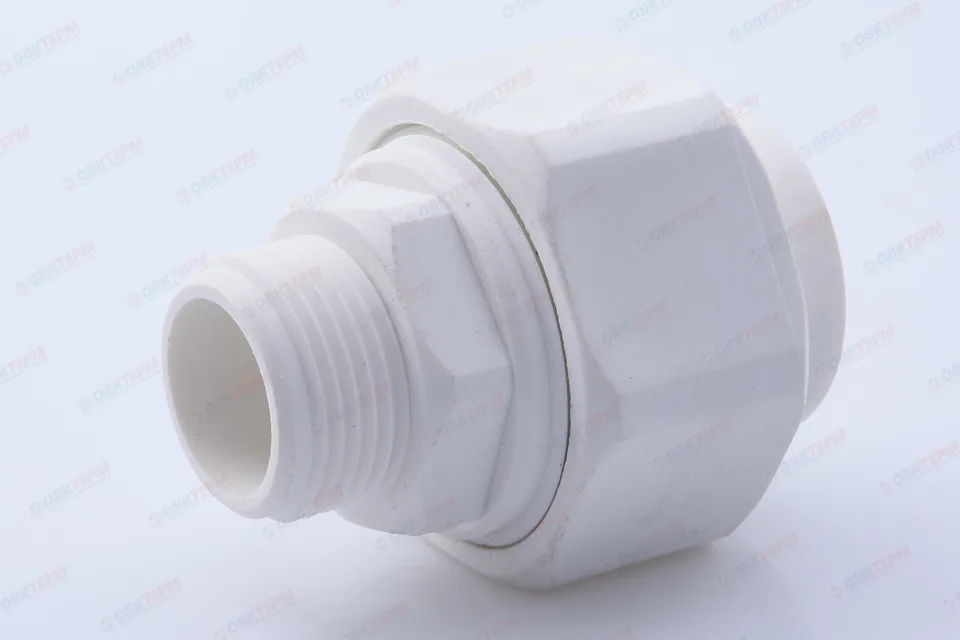 Разборное соединение  25 * 3/4"  Н   PPSU  (ПЛАСТИК)   БЕЛАЯ PP-R    (RTP)    (200/20)
