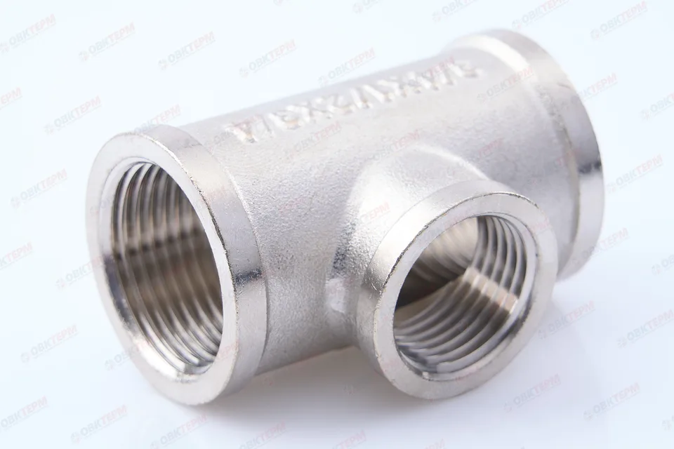 Тройник 3/4"Вх1/2"Вх3/4"В Никель ZEISSLER (70/10)