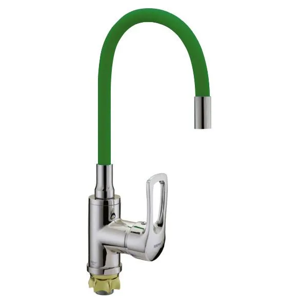 Смеситель д/кухни ZERIX SAR 181 REFLECTOR GREEN   (10 шт/ящ)