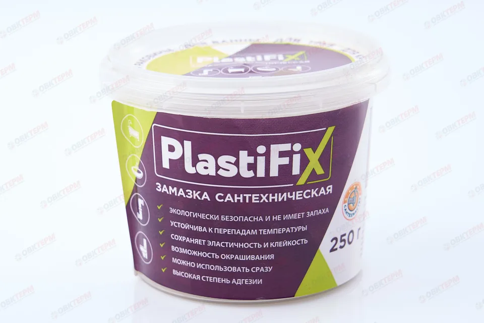 Замазка сантехническая PlastiFix, банка 250 гр.