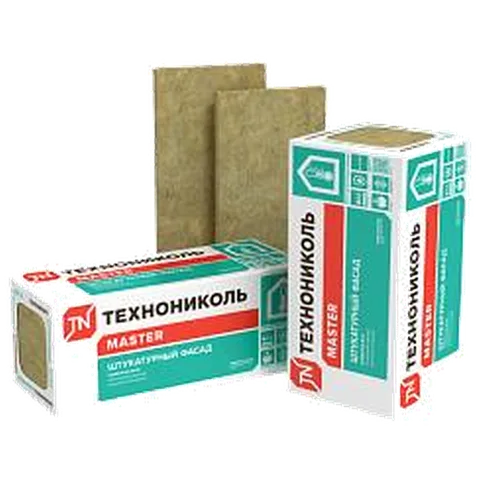 Технониколь минвата фасад Штукатурный фасад 50мм 1200*600/6 плит/4,32м2/0,216м3 (16уп/пал)