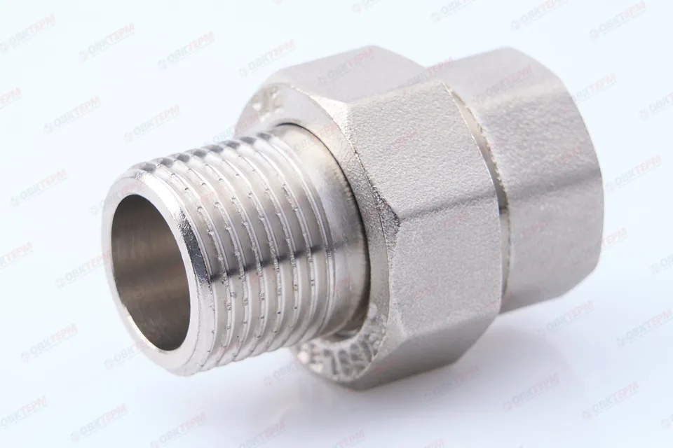 Американка с плоской прокладной 1/2" прямая ZEISSLER НИКЕЛЬ (120/10)