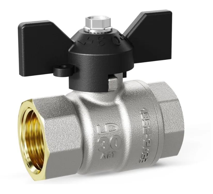 Кран шаровой LD Pride 1/2" ВВ бабочка (30 шт)