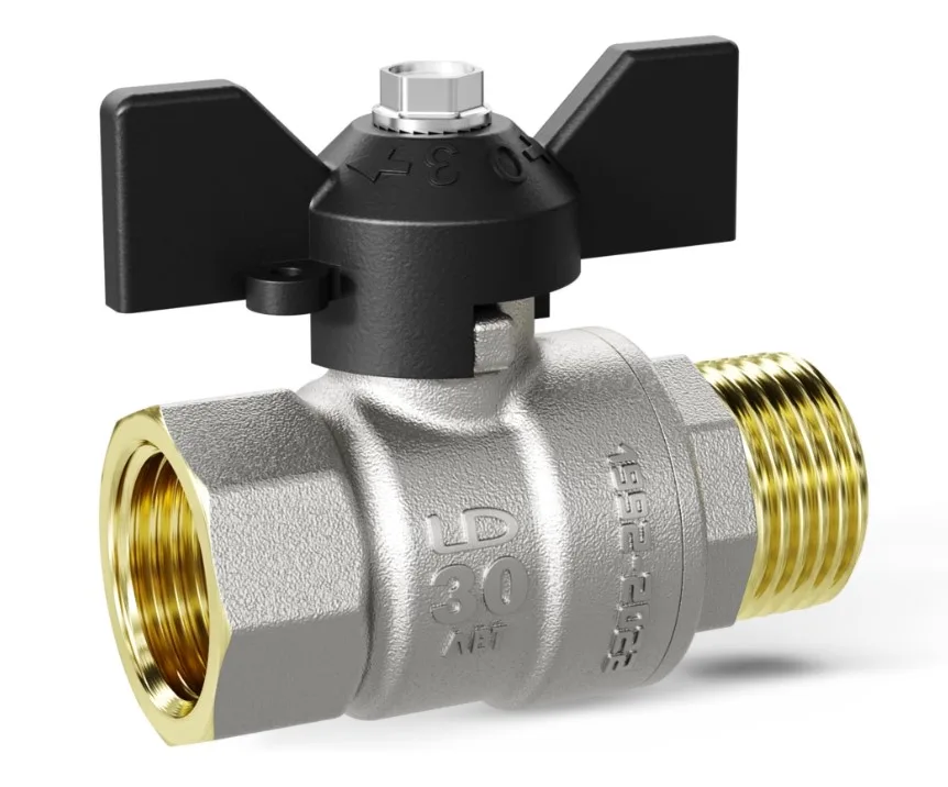 Кран шаровой LD Pride 3/4" ВН бабочка (22 шт)