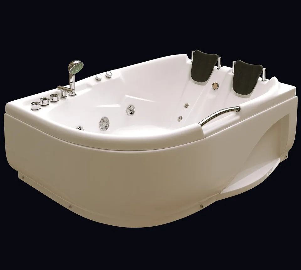Ванна с гидромассажем EvaGold 1200*1700*650 с насосом OLB-807L с переливом
