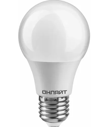 Лампа светодиодная ОНЛАЙТ E27 10Вт грушевидная 6500К 61140