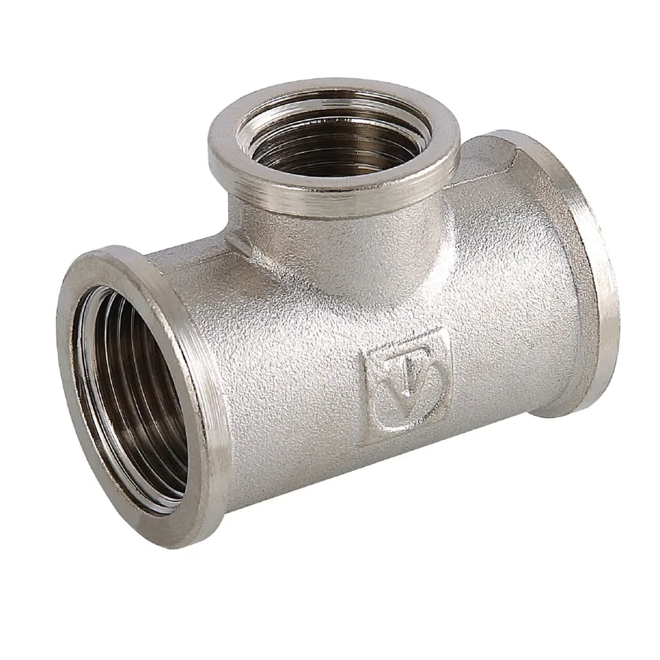 Тройник 1 1/4"- 1" -1 1/4" ввв никель (Valtec)