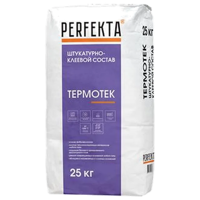 PERFEKTA Штукатурно-клеевой состав "Термотек" 25кг (54 шт/пал)