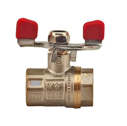 Кран шаровый     ТСМ      1/2" ВВ   стальная бабочка       (200/20)