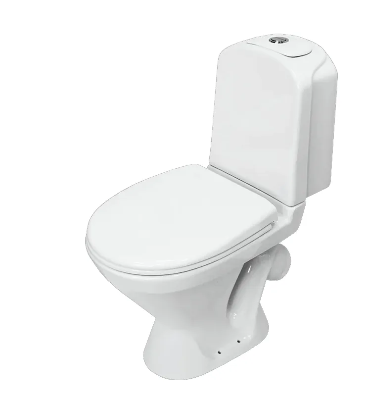 Унитаз-компакт SANITA LUX Classic Basic, косой выпуск, 2 реж., термопласт, SC (350 x 640 x 790 )