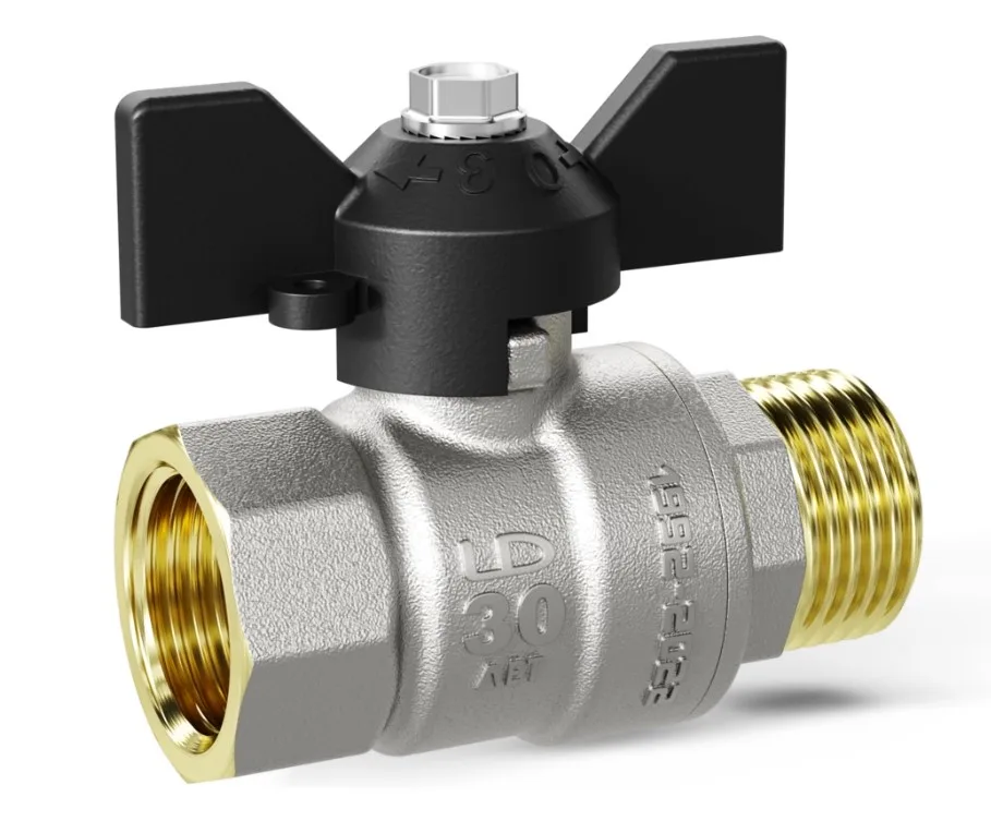 Кран шаровой     LD Pride       1/2"   ВН   бабочка   (30 шт)