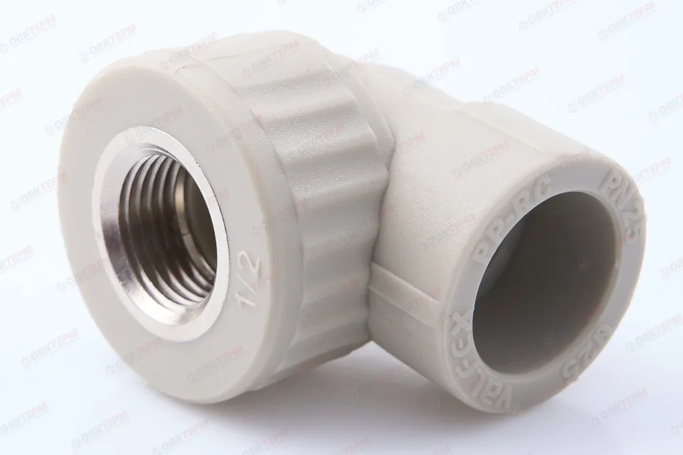 Угол с МРВ  25 * 1/2"      (VALFEX)  серый  (90/15)