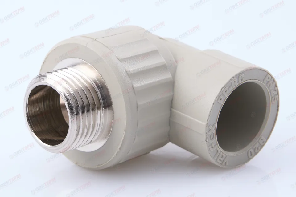 Угол с МРН  20 * 1/2"      (VALFEX)  серый  (125/25)