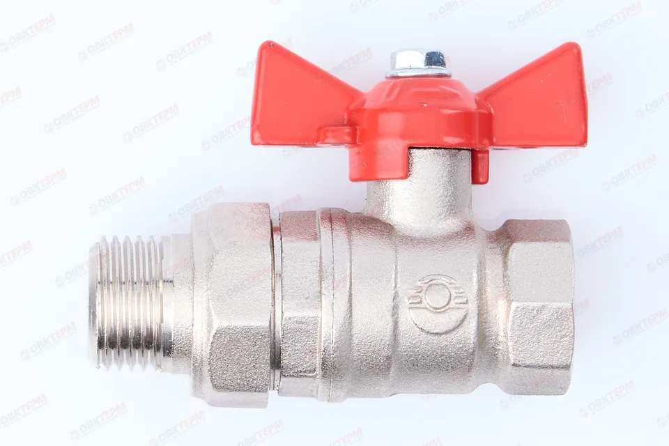 Кран шаровый с американкой VALFEX 1/2" ВН бабочка (80/20)