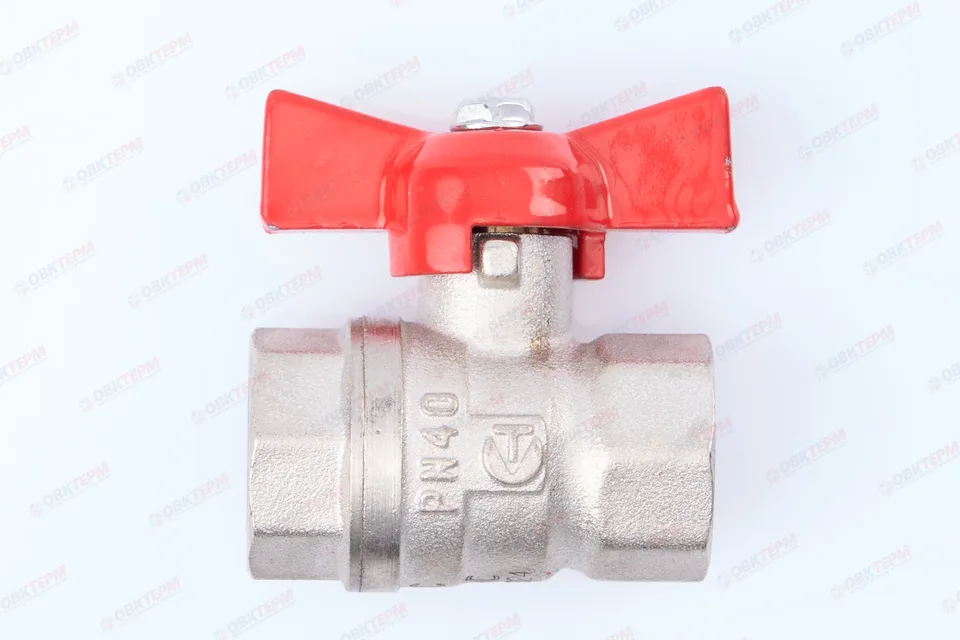 Кран шаровый Valtec 1/2" ВВ бабочка ГОСТ (16/256)