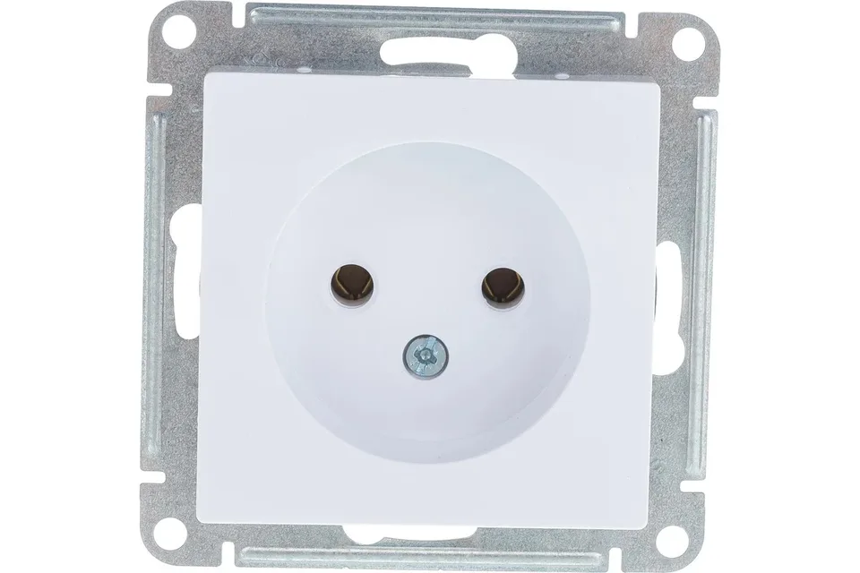 Розетка б/з 16А механизм Белый AtlasDesign Systeme Electric