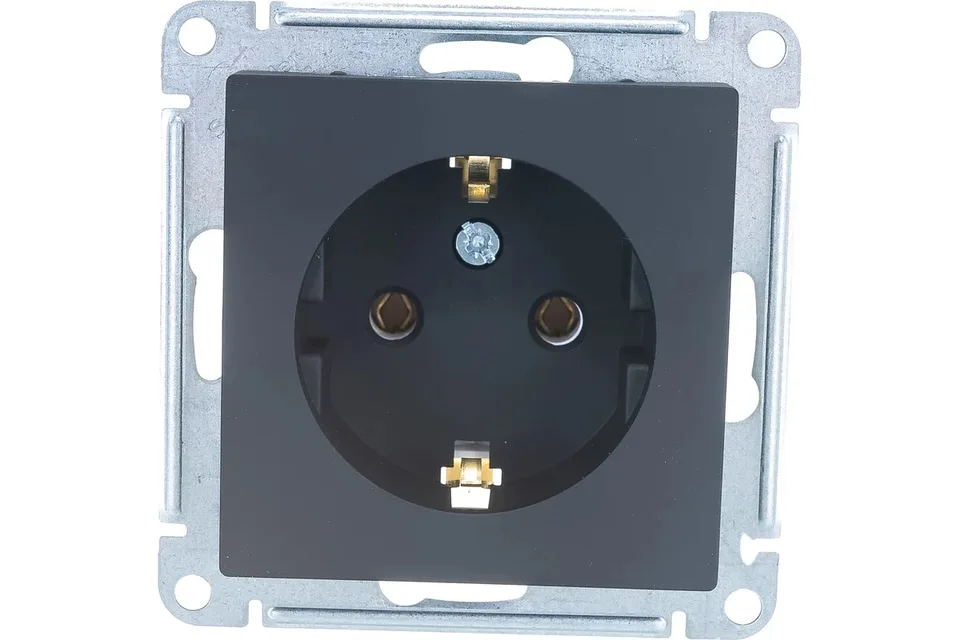 Розетка с/з 16А механизм Карбон AtlasDesign Systeme Electric