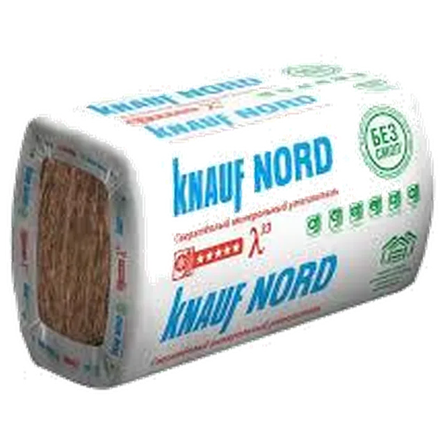 Мин. Изоляция ТеплоKNAUF NORD (50*600*1250) 12 листов (9м2/0,45м3)
