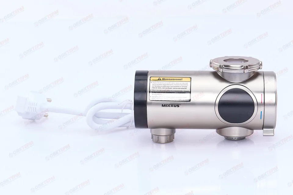 Водонагреватель на излив MIXXUS Electra 770-E CHROME /инд. темп. /крепл.на излив / 3 kW