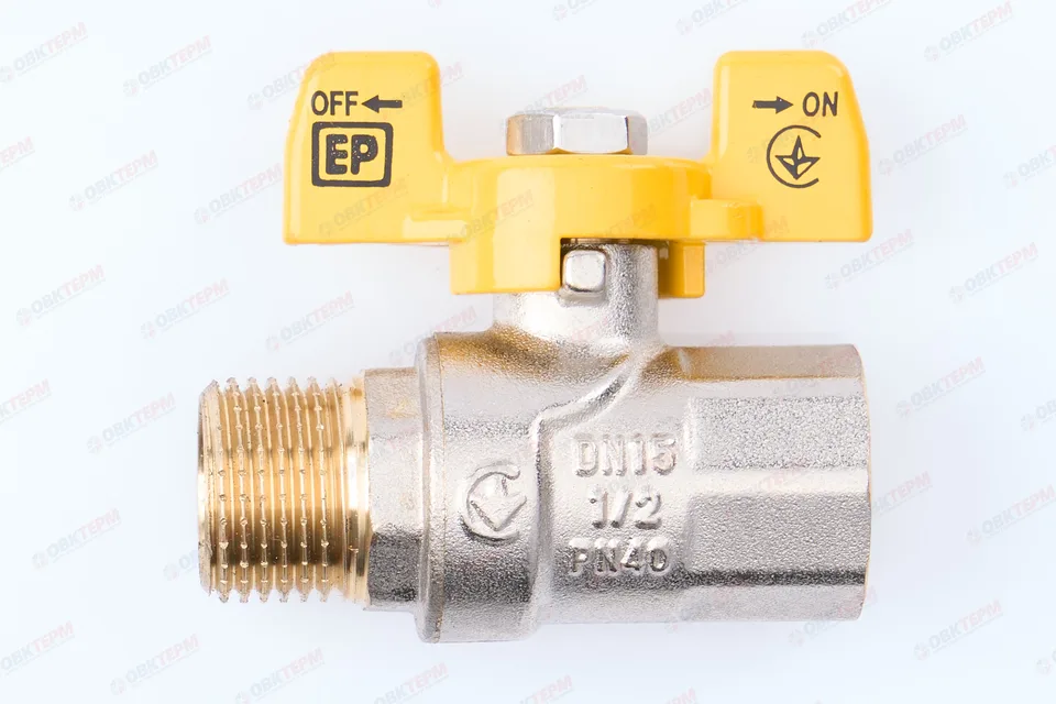 Кран шаровый ГАЗ   EUROPRODUCT     1/2" ВН   бабочка (96 шт)