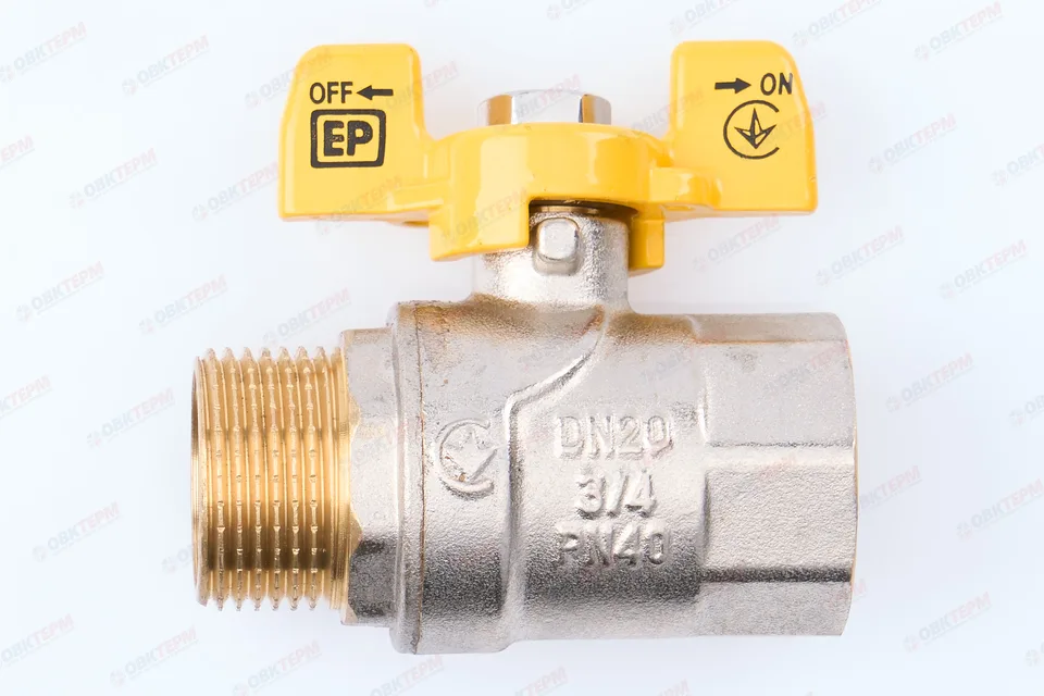 Кран шаровый ГАЗ   EUROPRODUCT     3/4" ВН   бабочка (80 шт)