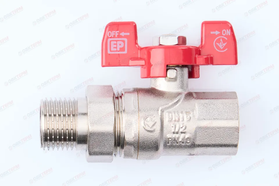 Кран шаровый с американкой EUROPRODUCT 1/2" ВН (80 шт)