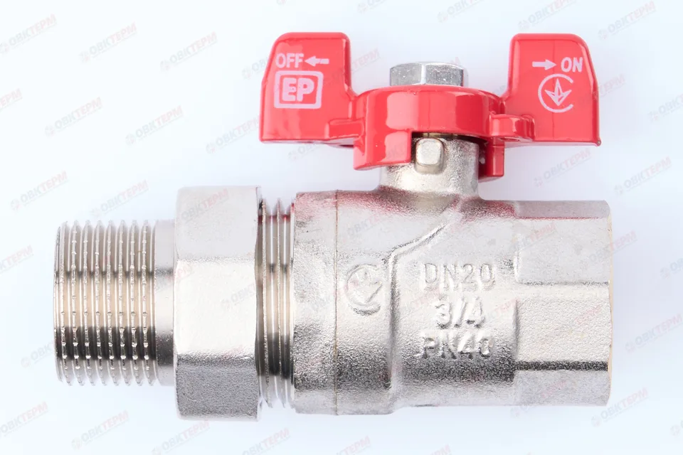 Кран шаровый с американкой EUROPRODUCT 3/4" ВН (64 шт)
