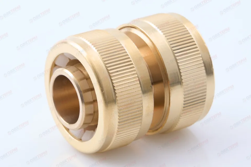 Муфта для шланга ремонтная, 3/4" (ЛАТУНЬ) (96 шт/ящ, 24 шт/кор) CRAB/HORKE PRO PL-308