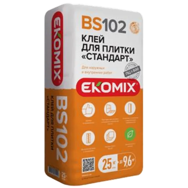 Смесь Экомикс "Клей для плитки" BS 102 / 25 кг (48 м\паллета)