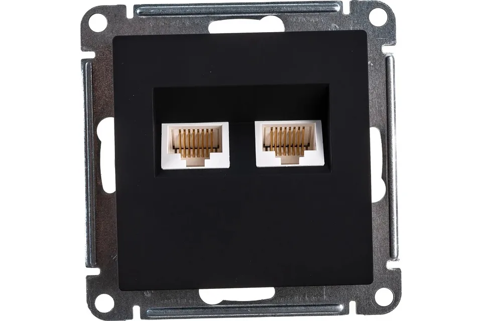 Розетка компьютерная RJ45 механизм Карбон 2-м кат.5E AtlasDesign Systeme Electric