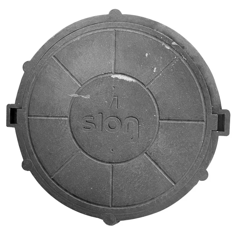 Люк тяжелый  3 т Л круглый SLON  (ДН770/ДВ590/В110) ЧЕРНЫЙ