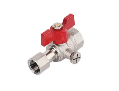 Кран шаровый TIM для подключения манометра 1/2"*1/2 ВВ (50ящ/25)