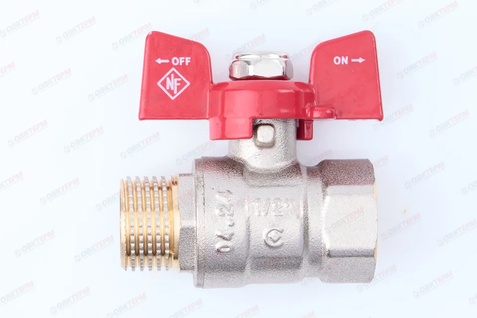 Кран шаровый    NOLF Classic     1/2" ВН   бабочка   усиленный  (96/12)