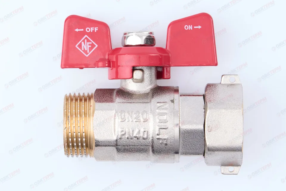 Кран шаровый   NOLF Classic     3/4" ВН   бабочка  с НВ СНГ  (80/10)