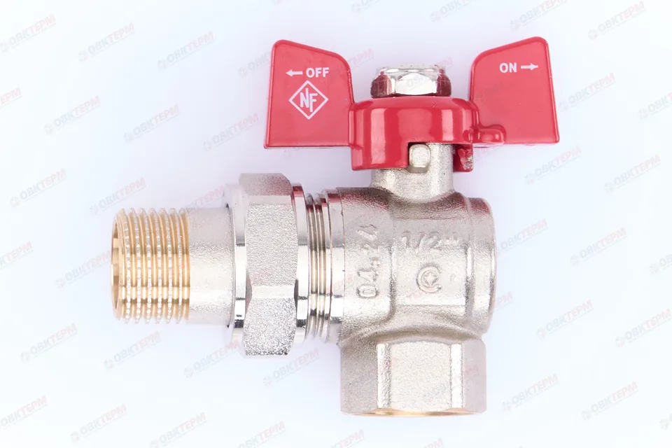 Кран шаровый  с НВ СНГ  NOLF Classic       1/2" ВН   бабочка    УГЛОВОЙ (96/12)