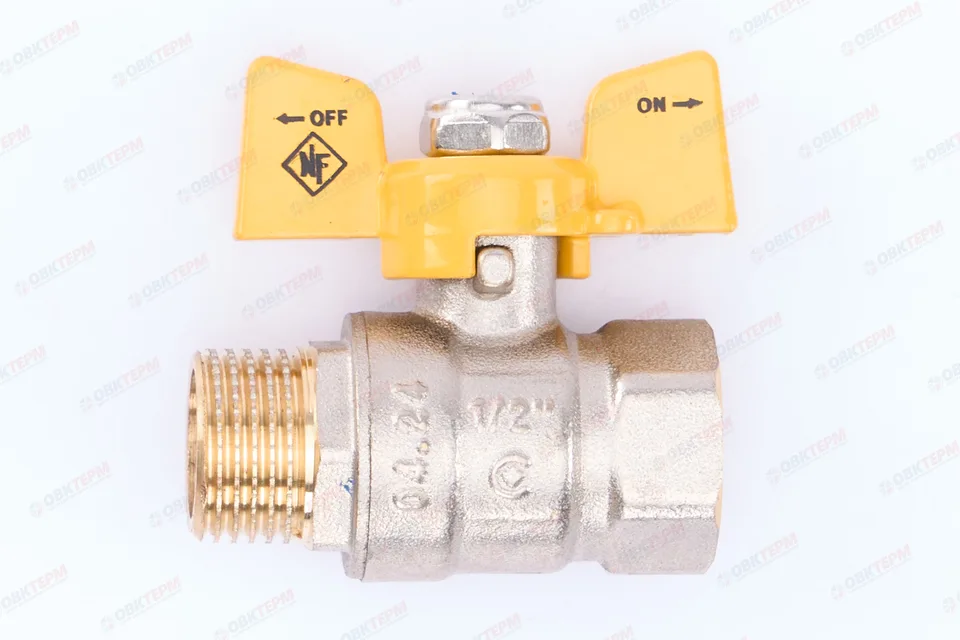 Кран шаровый   NOLF Сlassic  ГАЗ     1/2" ВН   бабочка   усиленный  (96 шт)