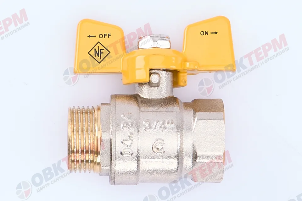 Кран шаровый NOLF Сlassic ГАЗ 3/4" ВН бабочка усиленный (96 шт)