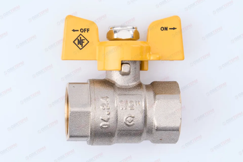 Кран шаровый   NOLF Сlassic  ГАЗ     1/2" ВВ   бабочка   усиленный  (96 шт)