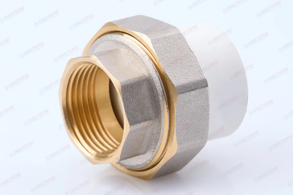 Разборное соединение 25 * 3/4" в (белый) (120 шт/ящ) KOER