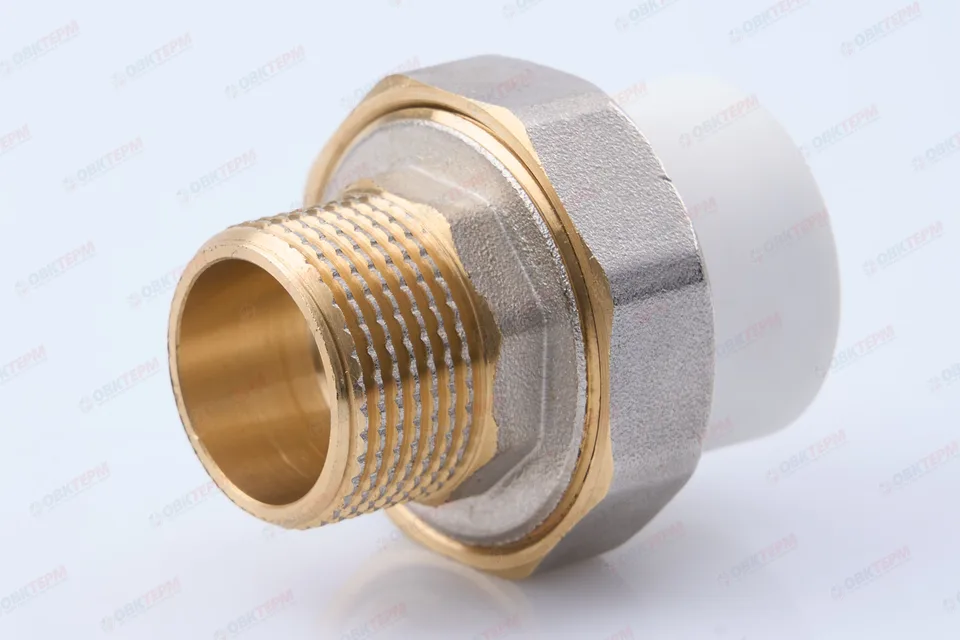 Разборное соединение 25 * 3/4" н (белый) (100 шт/ящ) KOER