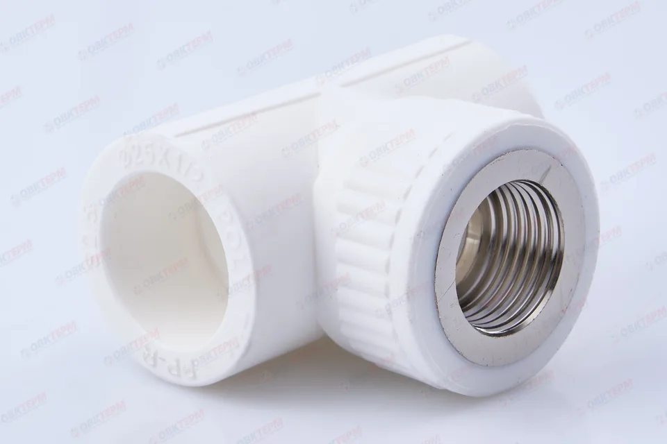 Тройник с МРВ 25 * 1/2" * 25     (белый)  (75/5)  (TIM)