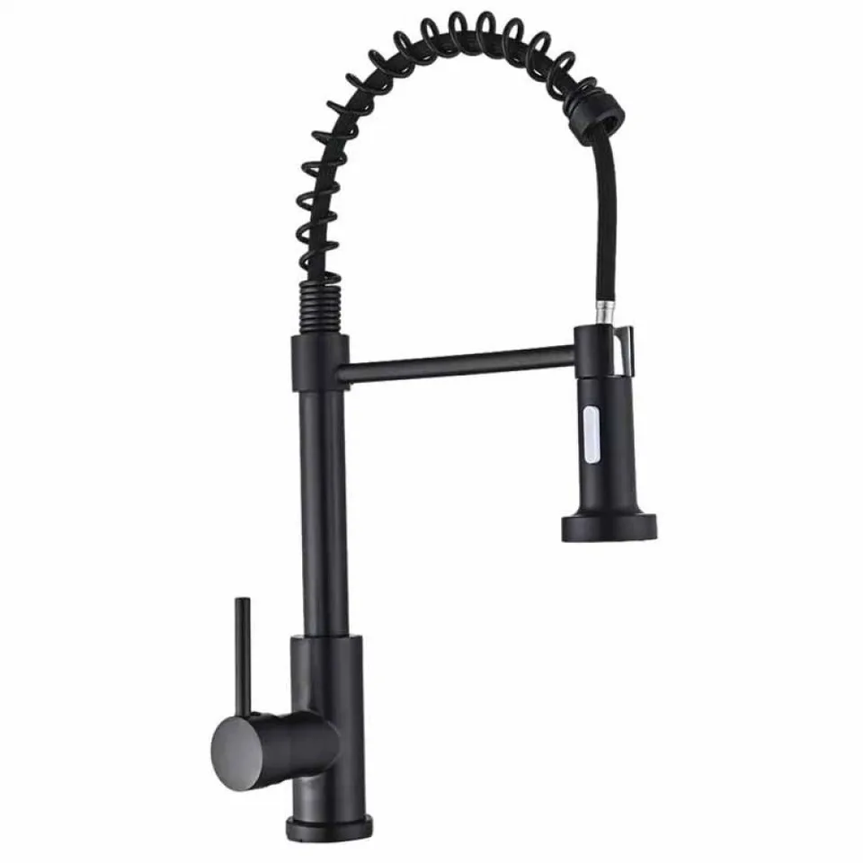 Смеситель д/кухни MIXXUS PREMIUM SPRING 017 BLACK Ø35 (8 шт/ящ)