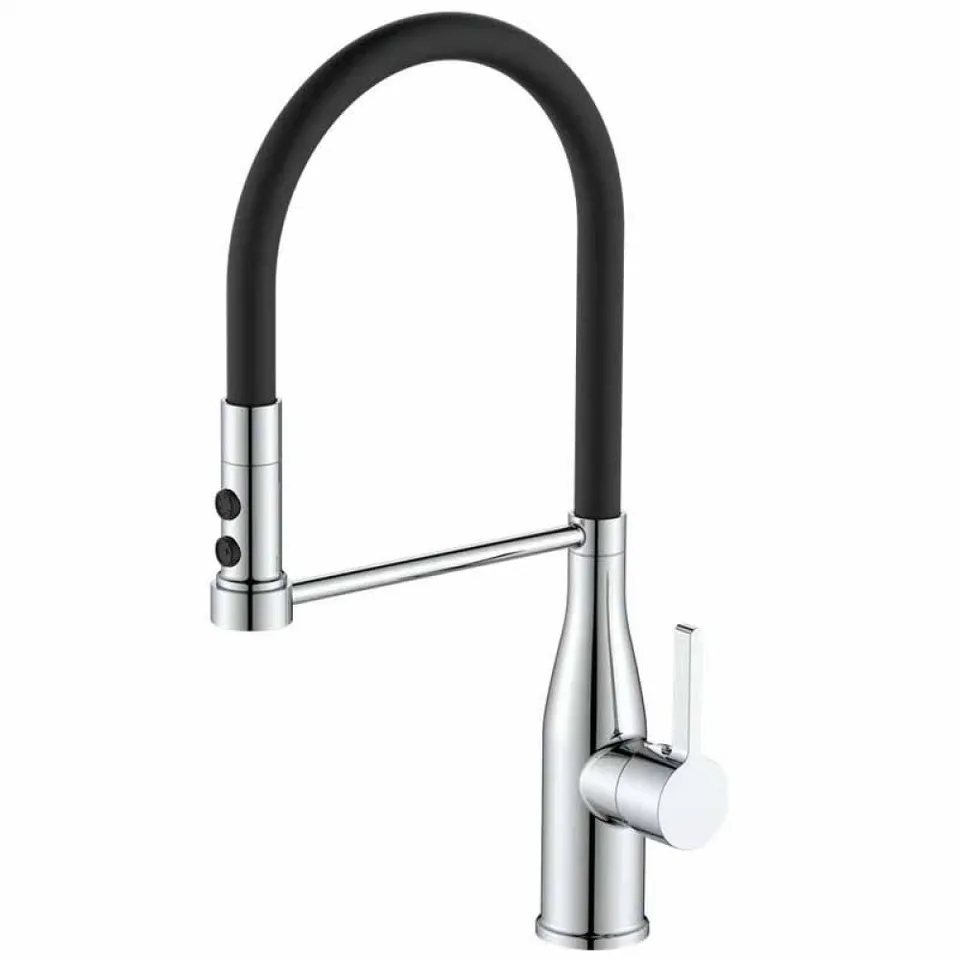 Смеситель д/кухни MIXXUS PREMIUM SUMMER 017 REFL.BLACK Ø35 (8 шт/ящ)