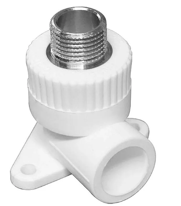 Угол монтажный  20 * 3/4"Н   БЕЛЫЙ PP-R   (RTP)          (60/20)