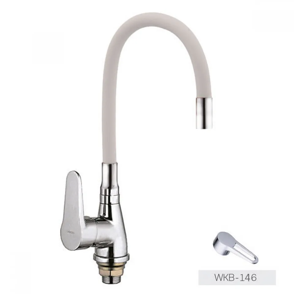 Смеситель д/кухни REFLECTOR ZERIX SOP7 146 WHITE Ø40 ГАЙКА (10 шт/ящ)