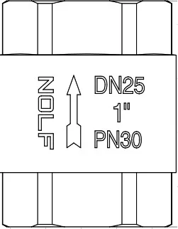 Клапан обратный NOLF Classic 1/2" (192/18 шт)