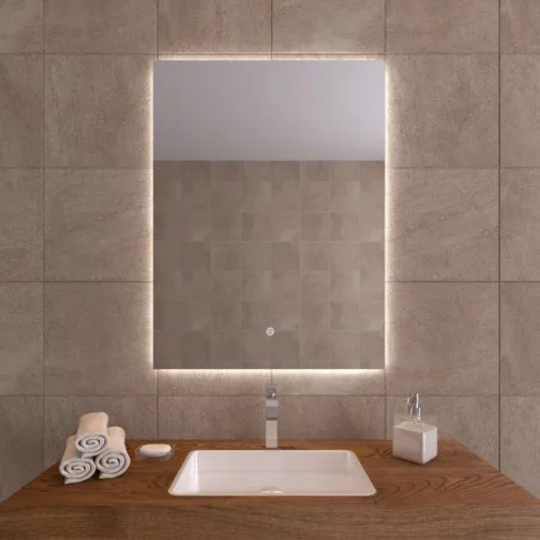 Зеркало  600х800 Prima с LED подсветкой и сенсорным выкл.Кайман Glassiko
