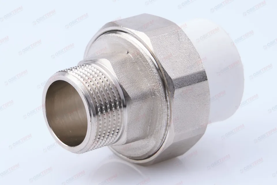 Разборное соединение  25 * 3/4" н    (белый)   (TIM)