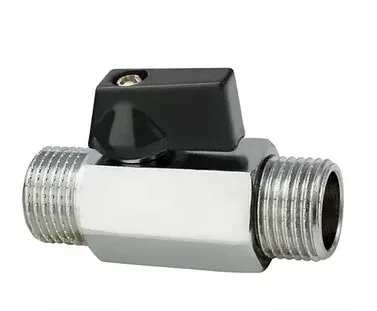 Кран шаровый       мини     1/2" нн    НИКЕЛЬ     (200/10)