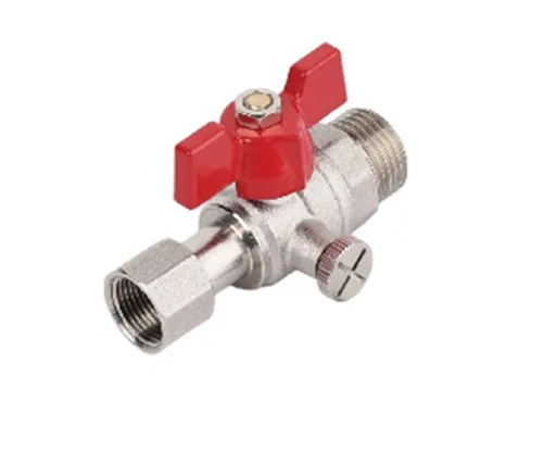 Кран шаровый TIM для подключения манометра 1/2"*1/4 ВН (60ящ/30)